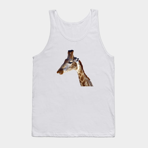 Giraffe Portrait Close up 1 Tank Top by oknoki